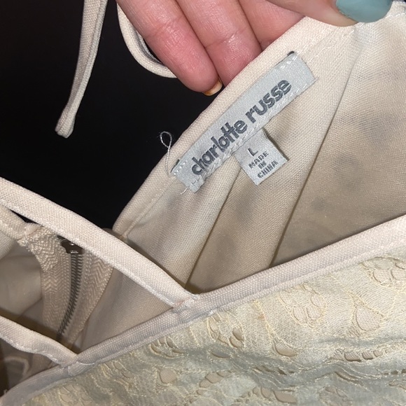 Charolette Russe Cream Romper - Picture 3 of 3